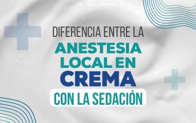 Diferencia entre la anestesia local en crema con la sedación